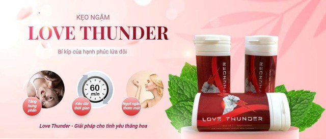 Cảnh báo sản phẩm TPBVSK Love thunder, Rain thunder, Big thunder vi phạm quảng cáo - Ảnh 1.