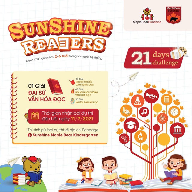 Trải nghiệm 21 ngày đọc thú vị cùng Sunshine Maple Bear qua dự án Sunshine Readers - Ảnh 1.