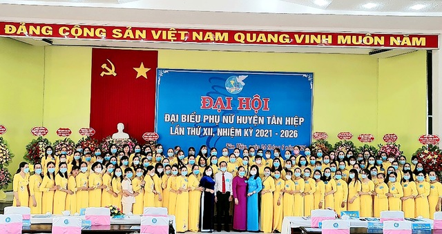 Kiên Giang: Đại hội điểm Hội LHPN huyện Tân Hiệp lần thứ XII, nhiệm kỳ 2021 - 2026 - Ảnh 1.