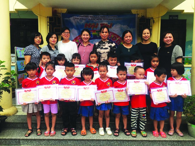 Trường Mầm non Hương Canh (Vĩnh Phúc):  Nâng cao chất lượng phổ cập giáo dục, chăm sóc sức khỏe cho trẻ em mầm non - Ảnh 3.