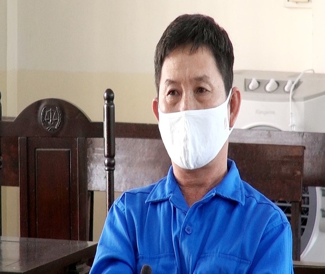 Bị cáo Huỳnh Thanh Hà tại phiên tòa sơ thẩm.