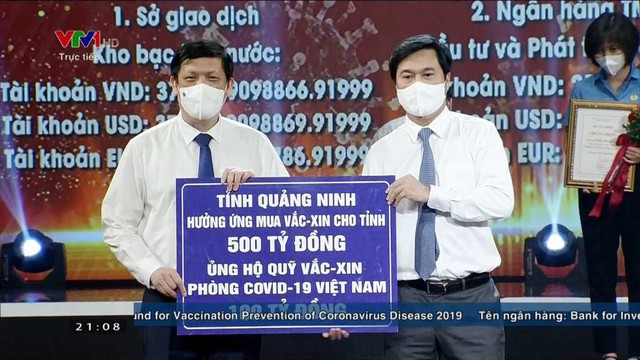 Quảng Ninh chuyển 100 tỷ đồng ủng hộ Quỹ Vắc xin phòng dịch COVID-19 - Ảnh 1.