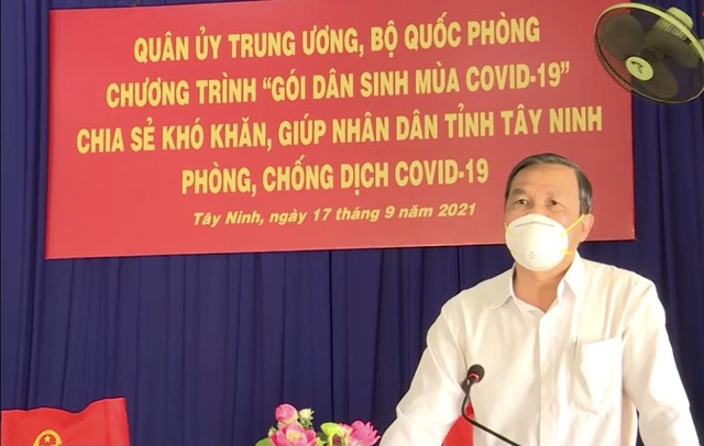 Tây Ninh: Tiếp nhận 20.000 phần quà từ chương trình “Gói dân sinh mùa Covid-19” do Bộ Quốc phòng trao tặng. - Ảnh 2.