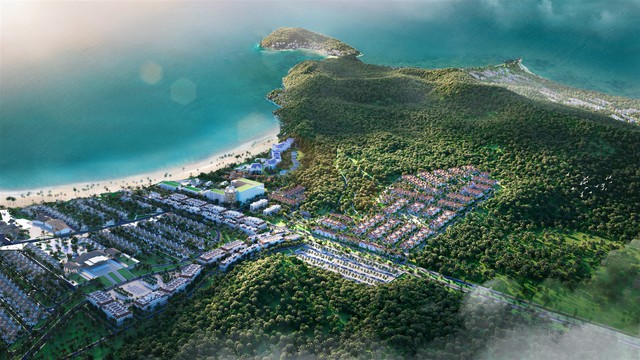 Sun Tropical Village là mảnh ghép mới đầy hấp lực của quần thể Bãi Kem, Nam Phú Quốc. (Ảnh phối cảnh)