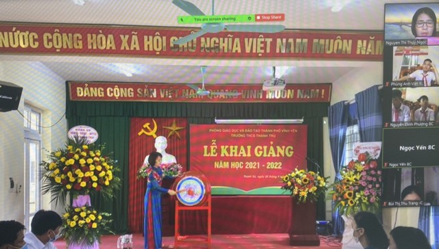 Vĩnh Phúc: Khai giảng năm học mới trong điều kiện phòng chống dịch Covid-19 - Ảnh 2.