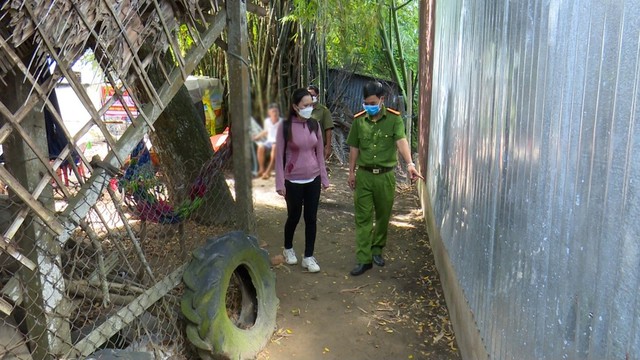 Hiện trường nơi các đối tượng tấn công Trung tá Nguyễn Phú Cường, Trưởng Công an xã Kiến An.