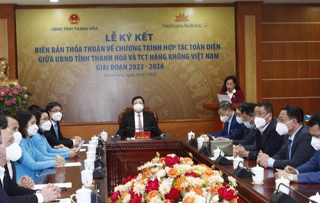UBND tỉnh Thanh Hóa và Vietnam Airlines ký kết biên bản hợp tác toàn diện - Ảnh 2.