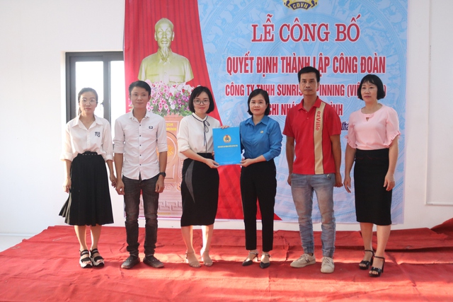 Thái Bình: LĐLĐ huyện Quỳnh Phụ Thành lập hai công đoàn cơ sở mới - Ảnh 3.