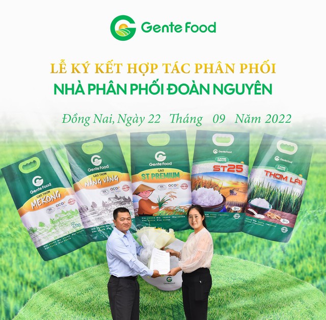 Gente Food ký kết nhà phân phối gạo Đoàn Nguyên tại thị trường Đồng Nai