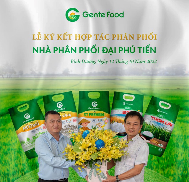 Ký kết hợp tác phân phối gạo Gente Food tại thị trường Bình Dương