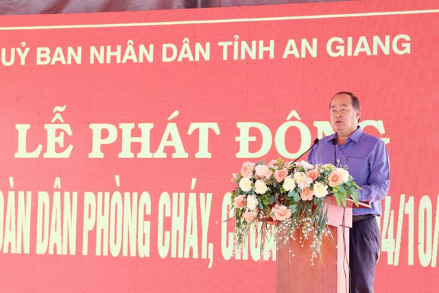 Ông Nguyễn Thanh Bình, Chủ tịch UBND tỉnh phát biểu chỉ đạo tại lễ phát động.