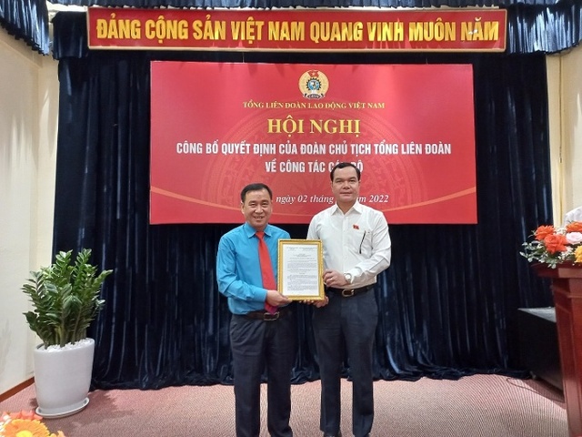 Phó Chủ tịch thường trực LĐLĐ tỉnh Bắc Giang được bổ nhiệm làm Giám đốc Nhà khách Tổng LĐLĐ Việt Nam - Ảnh 1.