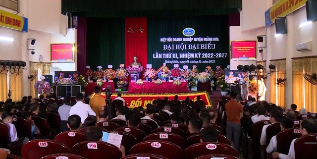 Đại hội Hiệp hội doanh nghiệp huyện Hoằng Hoá lần thứ III - Ảnh 1.
