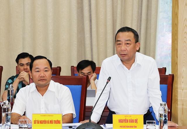 Nghệ An: Đoàn Giám sát HĐND tỉnh làm việc với UBND tỉnh về công tác quản lý nhà nước về khoáng sản và đất đai trên địa bàn - Ảnh 5.