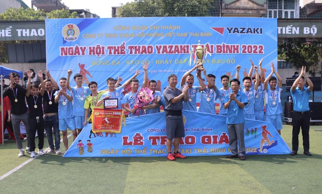 Thái Bình: Gần 400 công nhân lao động tham gia ngày hội thể dục thể thao - Ảnh 1.