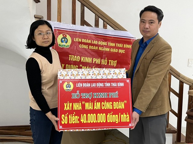 Thái Bình: Hỗ trợ 80 triệu đồng giúp đoàn viên nhà giáo xây nhà - Ảnh 1.