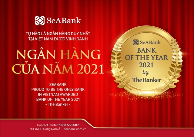 SeABank tự hào là ngân hàng duy nhất tại Việt Nam được The Banker vinh danh Ngân hàng của năm 2021 - Ảnh 1.