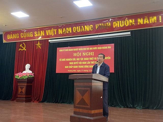 Đảng bộ Khối Doanh nghiệp quận Hoàng Mai: Nghiên cứu, học tập, quán triệt và triển khai Nghị quyết Trung ương 6 khóa XIII - Ảnh 3.