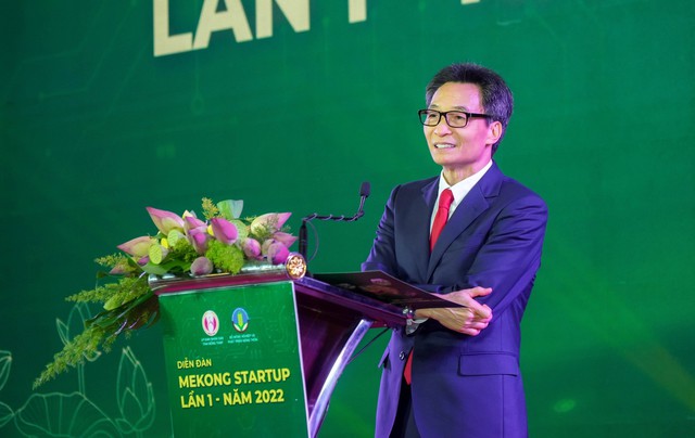 Phó Thủ tướng Vũ Đức Đam phát biểu tại Diễn đàn Mekong Startup.