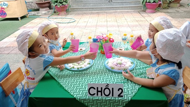 Nhiều hoạt động vui chơi được Trường Mầm non Sao Mai đầu tư để các bé có chỗ sinh hoạt bổ ích.