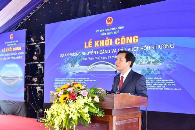 Huế: Khởi công Dự án đường Nguyễn Hoàng và Cầu vượt qua sông Hương - Ảnh 1.
