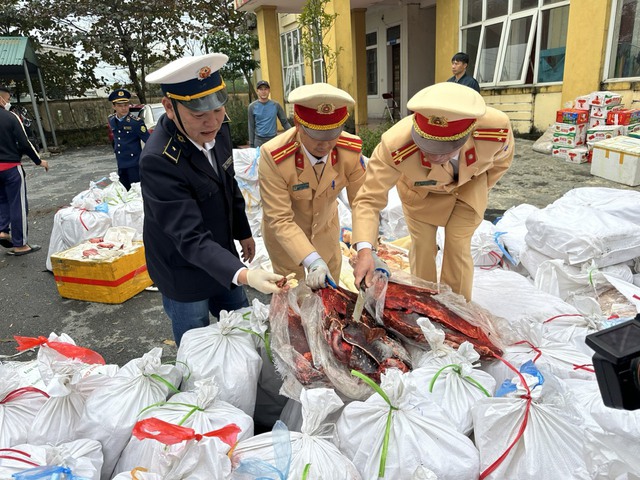Hà Tĩnh: Lực lượng Công an liên tiếp bắt giữ hơn 3 tấn hàng hoá thực phẩm bẩn - Ảnh 2.