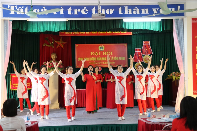 Thái Bình: Đại hội công đoàn cơ sở Trường Mầm non 1/6 - Ảnh 1.