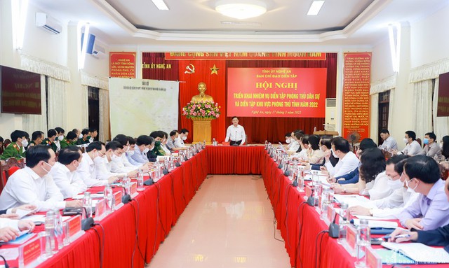Nghệ An:  Sẽ tổ chức diễn tập khu vực phòng thủ, phòng thủ dân sự năm 2022 - Ảnh 1.