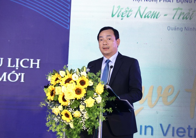 Ông Nguyễn Trùng Khánh - Tổng Cục trưởng Tổng Cục DL phát biểu