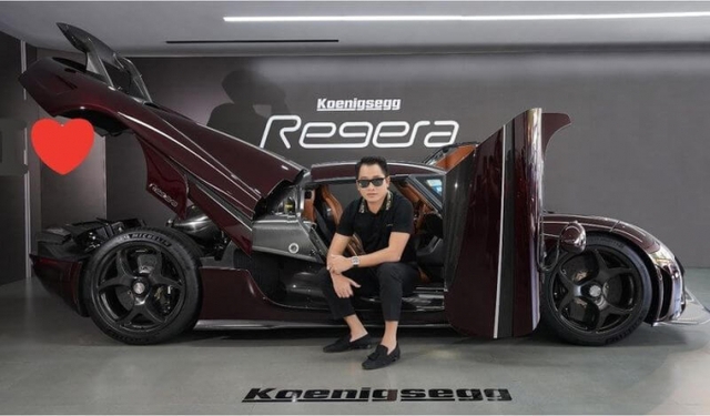 Koenigsegg Regera của địa gia Hoàng Kim Khánh có giá hơn 180 tỷ đồng.