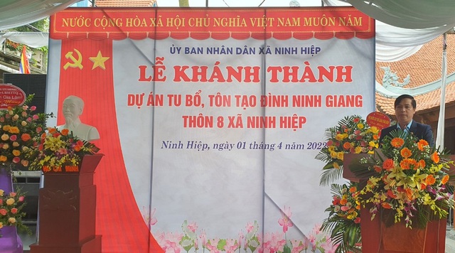 Hà Nội: Đình Ninh Giang bảo tồn, phát huy những giá trị lịch sử trường tồn với thời gian - Ảnh 2.