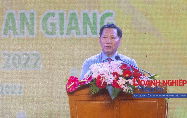 Ông Trần Anh Thư - Phó Chủ tịch UBND tỉnh An Giang phát biểu khai mạc Ngày hội Mắm Châu Đốc, An Giang - Đặc sản các vùng miền năm 2022.