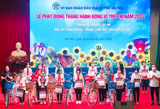 Hà Nội phát động “Tháng hành động Vì trẻ em năm 2022” - Ảnh 1.