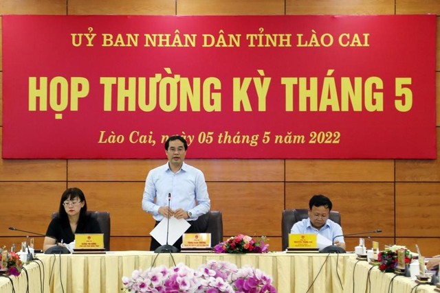 UBND tỉnh Lào Cai họp thường kỳ tháng 5 năm 2022: Nhiều nhiệm vụ quan trọng cần triển khai thời gian tới - Ảnh 2.