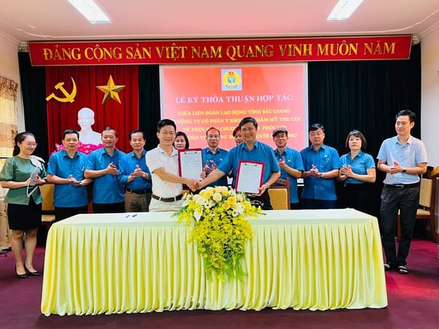 Bắc Giang ký kết thỏa thuận hợp tác Chương trình phúc lợi đoàn viên Công đoàn - Ảnh 1.