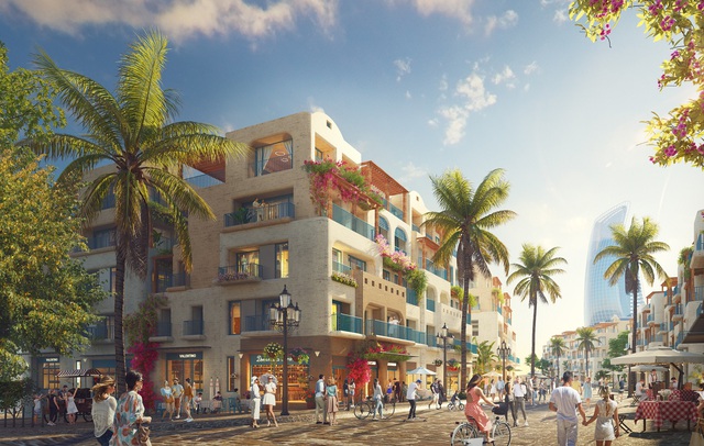 Commercial Villa và Boutique Hotel sẽ là bộ đôi hoàn hảo làm nên sức sống thương mại sôi động tại Hòn Thơm. Ảnh phối cảnh minh họa Sun Property