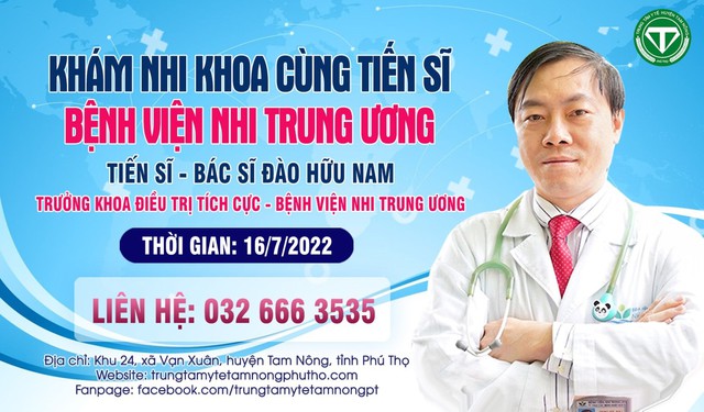 Trung tâm Y tế huyện Tam Nông: Chương trình khám bệnh lý Nhi khoa và Hậu Covid cùng Chuyên gia Bệnh viện Nhi Trung ương tại Trung tâm Y tế huyện Tam Nông  - Ảnh 1.