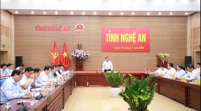 Thủ tướng Chính phủ Phạm Minh Chính làm việc với tỉnh Nghệ An - Ảnh 1.