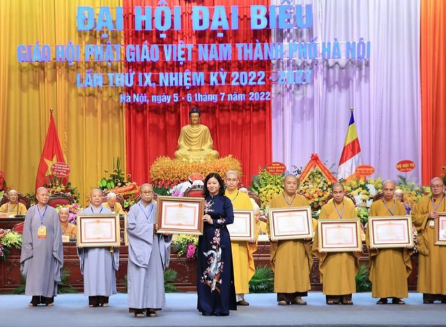 Hòa thượng Thích Bảo Nghiêm tái đắc cử Trưởng Ban trị sự Giáo hội Phật giáo Việt Nam TP Hà Nội - Ảnh 5.