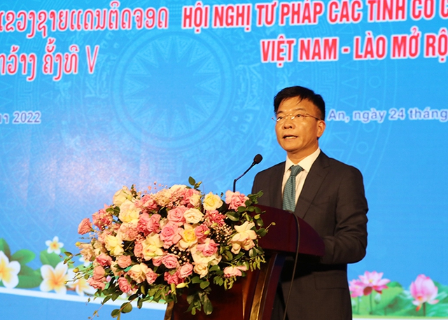 Nghệ An: Hội nghị Tư pháp các tỉnh có chung đường biên giới Việt Nam – Lào mở rộng lần thứ V - Ảnh 2.