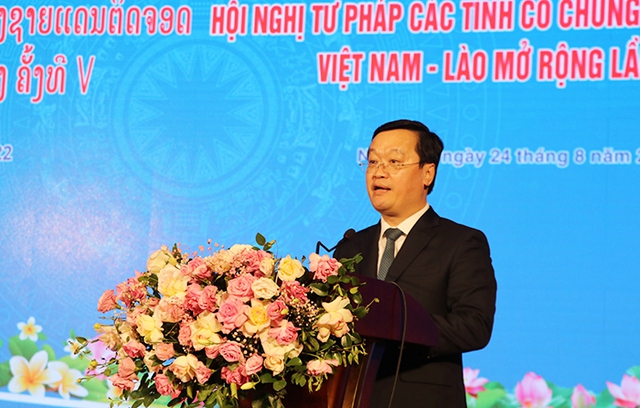 Nghệ An: Hội nghị Tư pháp các tỉnh có chung đường biên giới Việt Nam – Lào mở rộng lần thứ V - Ảnh 1.