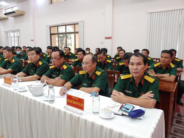 TP. Hồ Chí Minh: Quận Bình Thạnh diễn tập huy động quân nhân dự bị năm 2022 - Ảnh 4.