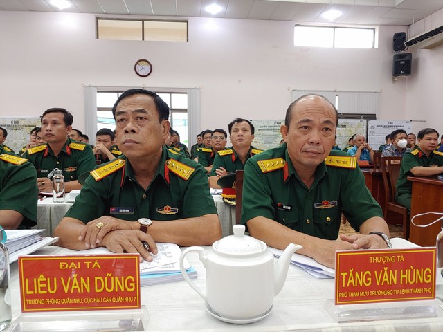 TP. Hồ Chí Minh: Quận Bình Thạnh diễn tập huy động quân nhân dự bị năm 2022 - Ảnh 1.