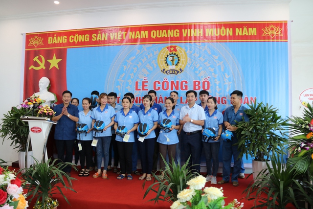Thái Bình: LĐLĐ huyện Quỳnh Phụ tổ chức ra mắt CĐCS - Ảnh 4.