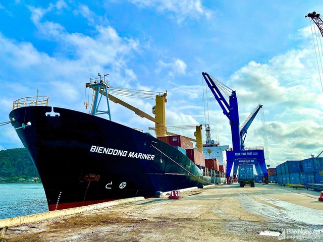 Công ty CP Cảng Nghệ Tĩnh mở tuyến vận tải container quốc tế kết nối Ấn Độ - Ảnh 1.