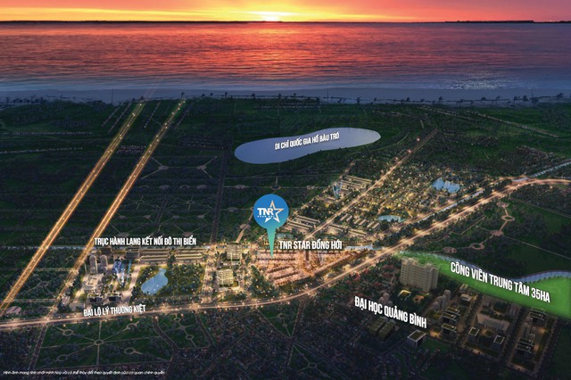 Dự án TNR Stars Đồng Hới sở hữu vị trí trung tâm quy hoạch cụm đô thị phía Bắc Đồng Hới.