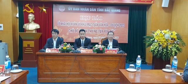 Bắc Giang tổ chức Họp báo về Lễ khai hội Xuân Tây Yên Tử và Tuần Văn hóa - Du lịch năm 2023 - Ảnh 1.