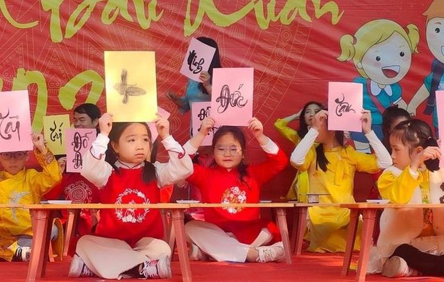 Trường Tiểu học Nguyễn Văn Trỗi tổ chức ngày hội khai bút đầu xuân - Ảnh 4.