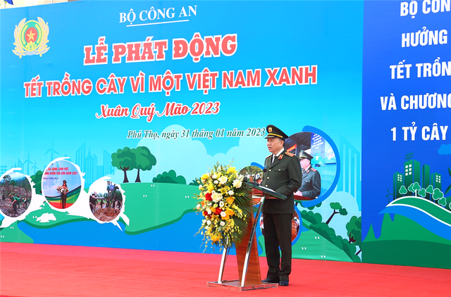 Bộ công an: Phát động lễ Tết trồng cây tại Tỉnh Phú Thọ - Ảnh 1.