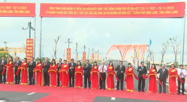 Khánh thành và đưa vào sử dụng nhiều công trình trọng điểm nhân dịp kỷ niệm 100 năm Ngày sinh Thủ tướng Chính phủ Võ Văn Kiệt.